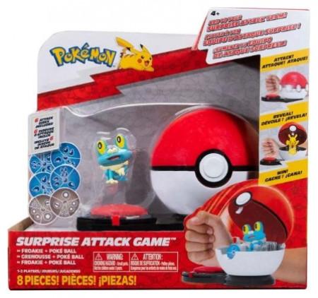 Produktbild Jazwares Pokemon Surprise Attack Game - Poke Ball, Froakie PKW3167
