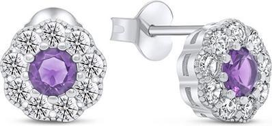Immagine prodotto Brilio Argento - Orecchini in argento con zirconi Fiori EA331WAM