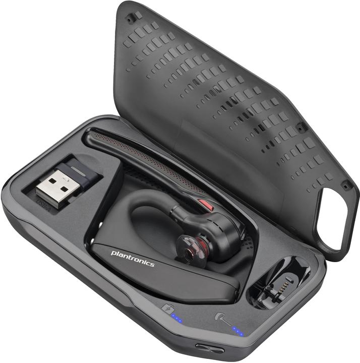 Actual product image Poly Voyager 5200 UC Headset +USB-A to Micro USB Cable +BT700 dongle (Wireless, USB-A)