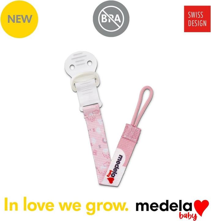 Produktbild Medela Baby Schnullerhalter Girl (1 x, ab Geburt)