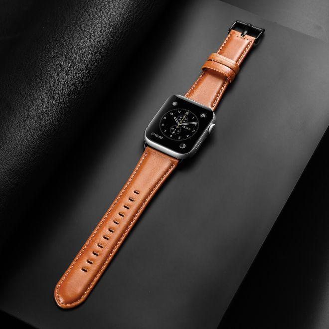 Image du produit Dux Ducis Business Series Bracelet de remplacement en cuir véritable (40 mm, 38 mm, 41 mm, Cuir véritable, Apple Watch Series 2, Apple Watch Series 3, Apple Watch Series 1, Apple Watch Series 4, Apple Watch Series 5, Apple Watch Series 6, Apple Watch Series 7, Apple Watch Series 8, Apple Watch Series 9, Apple Watch SE)