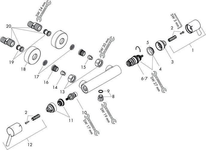 Produktbild hansgrohe Ecostat Chrom