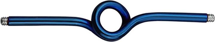 Produktbild Star Piercing Barbell-Stab dunkelblau Schleife (Chirurgenstahl 316L)