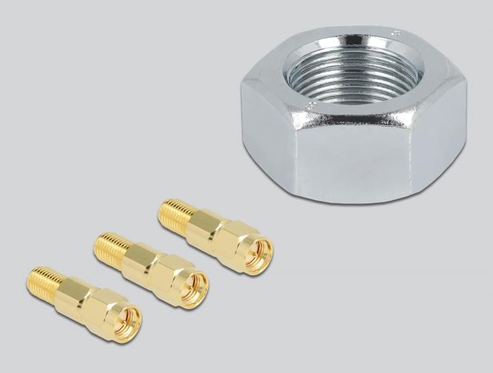Produktbild Delock Navilock NL-400 Multiband GNSS LTE-MIMO WLAN-MIMO IEEE 802.11 ac/a/h/b/g/n Antenne 5 x RP-SMA omnidi