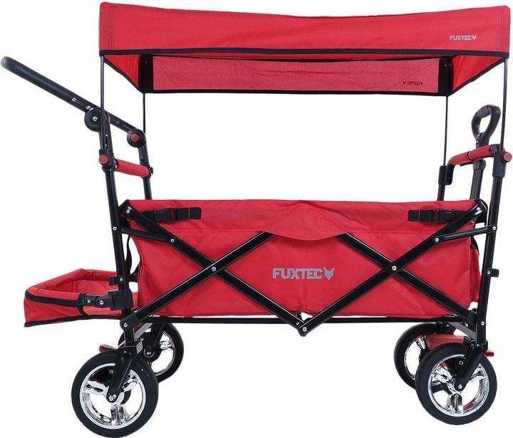 Immagine prodotto Fuxtec Bollerwagen FX-CT800 mit UV-geschütztem Sonnendach,Schiebegriff & Innenraumverlängerung