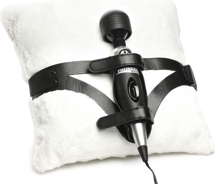 Actual product image Master Series XR Brands - Thunder Strap Wand Thigh Harness - Black