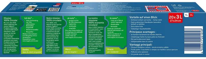 Image du produit Toppits Sac de congélation à double fermeture (20 x)