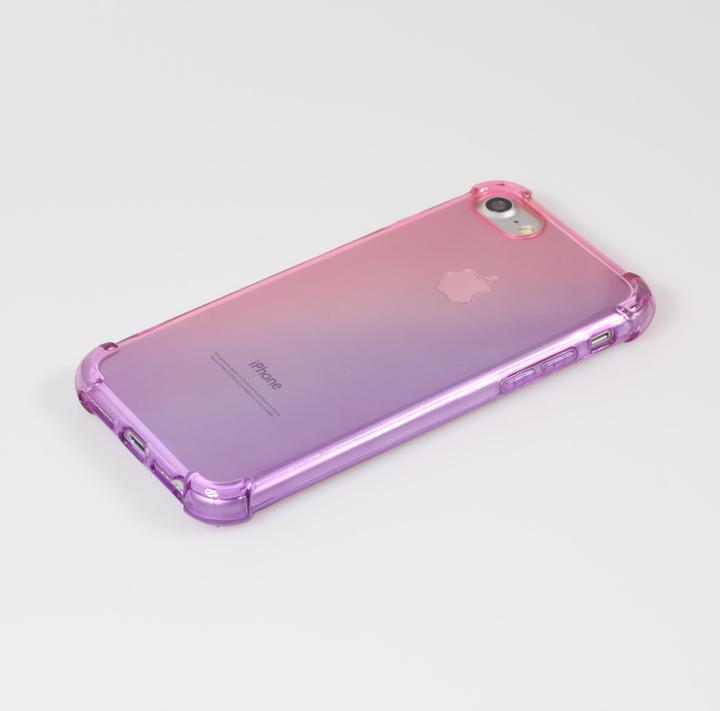 Immagine prodotto PhoneLook Cover Rubber Bumper Rainbow con protezione extra per gli angoli Anti-shock pink t (Apple iPhone 7)