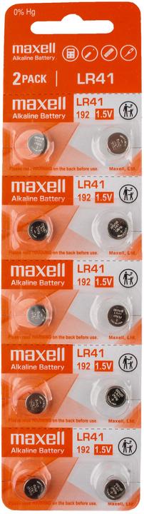 Image du produit Maxell LR41 (10 pcs, LR41, 28 mAh)