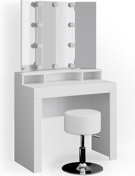 Vicco Nora with stool and lighting (43.5 x 43.5 x 155 cm)
