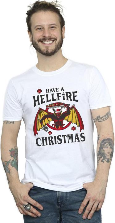 Immagine prodotto Netflix Stranger Things Hellfire Christmas Maglietta Uomo (5XL)