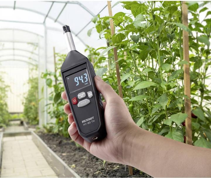 Actual product image Voltcraft HY-80 TH Humidity meter (hygrometer) 0% rH 100% rH Set Hygrometer