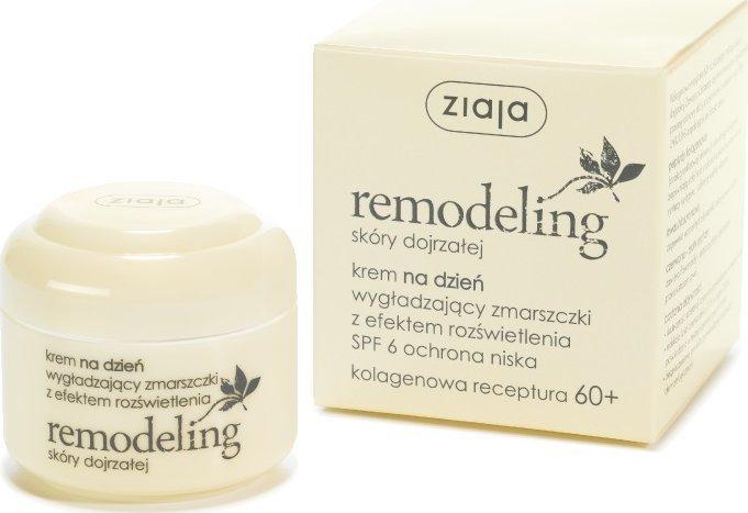Produktbild Ziaja Remodeling für reife Haut 60+ Falten glättende Tagescreme SPF6 50ml (W) (50 ml, Tagescreme, Bis SPF 10)