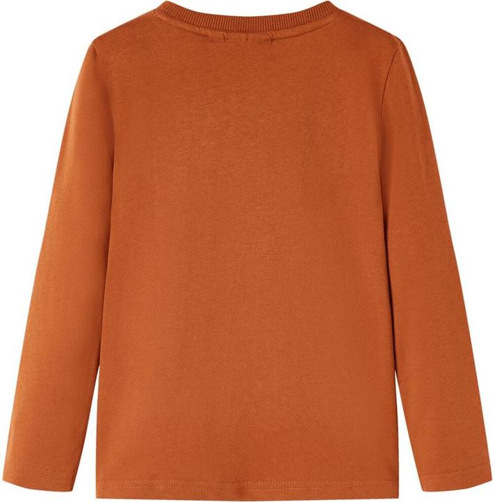 Image du produit VidaXL T-shirt manches longues enfant orange foncé 140,Matière : 100 (140)