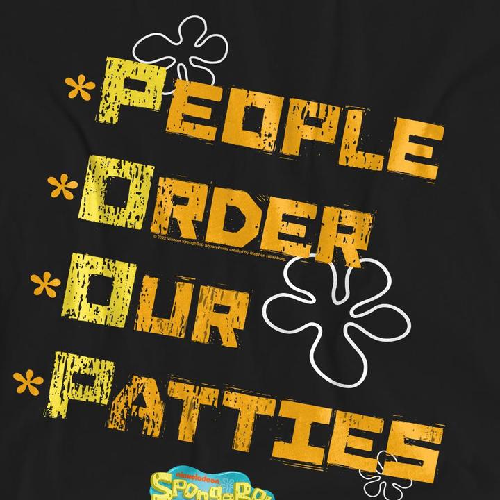 Produktbild Spongebob Squarepants People Order Our Patties TShirt (L)
