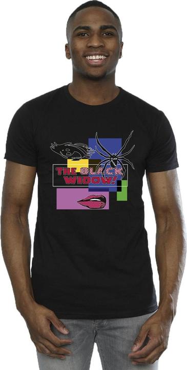 Actual product image Mens Black Widow Pop Art T-Shirt (S)
