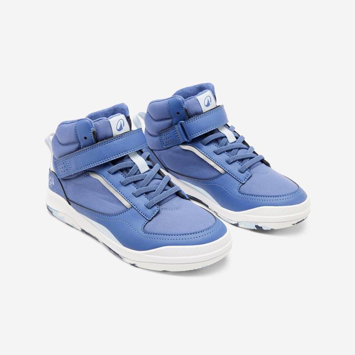 Produktbild Decathlon Turnschuhe Kinder hoch Schnürsenkel Klettverschluss - Playventure blau (38)