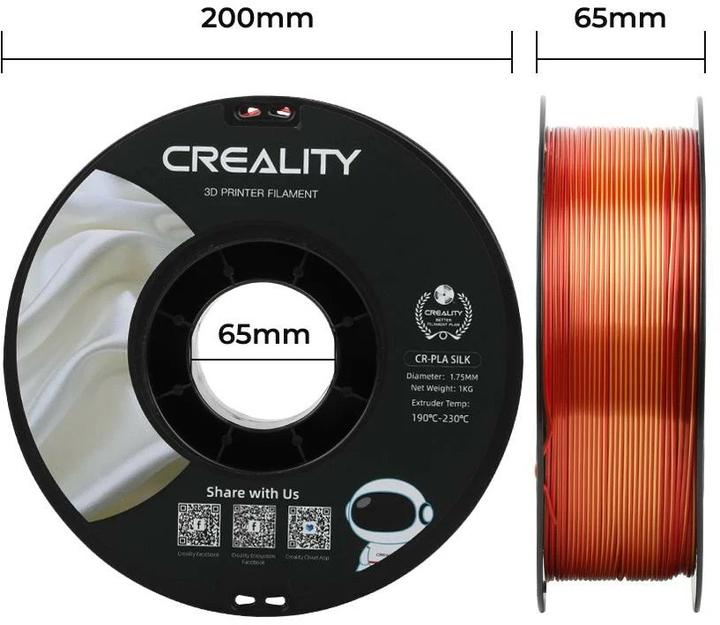 Produktbild Creality Filament Silk Gold (PLA, 1.75 mm, 1000 g, Rot)