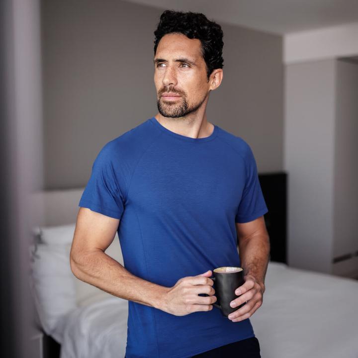 Produktbild Dagsmejan Pyjama Oberteil "Stay Cool" azurblau (M)