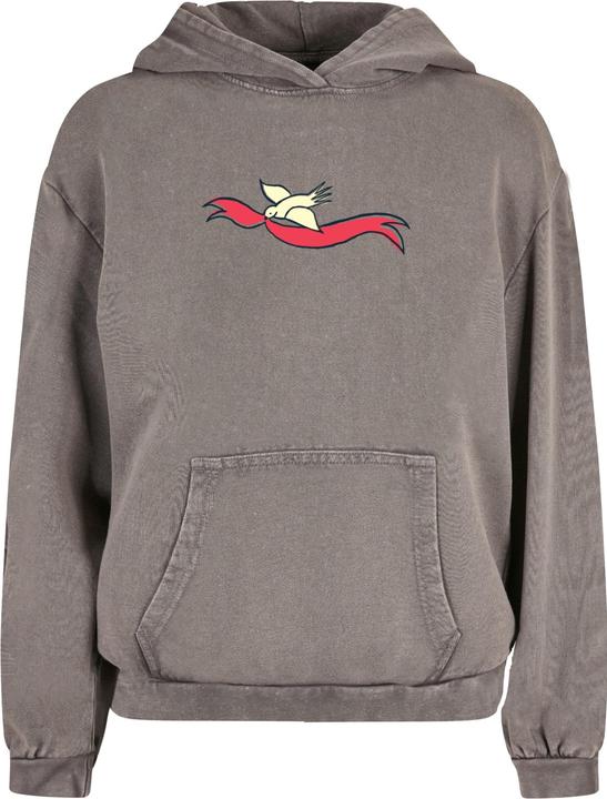 Produktbild Merchcode Ladies Frida Kahlo - Viva la vida 2 Acid Washed Oversize Hoody - 178047 (4XL)