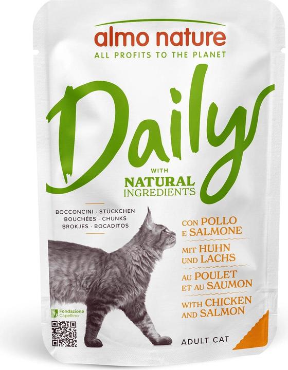 Actual product image Almo Nature Daily Menu Chicken & Salmon (Adult, 1 pcs., 70 g)