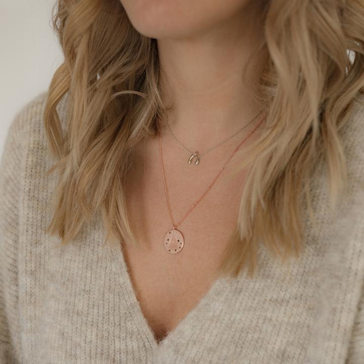 Produktbild Glanzstücke München Damen Allsehendes Auge Sterling Silber roségold 50,0 cm Basiskette + 5,0 cm Verlängerung - 11542 (Sterling Silber, 50 - 55 cm)