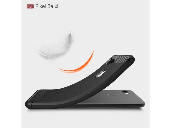Produktbild Screenguard Google Pixel 3a XL Hülle Carbon Brushed Soft TPU (Google Pixel 3a XL)