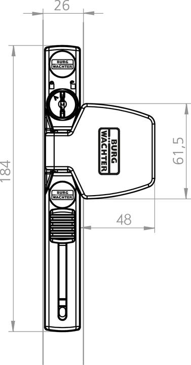 Image du produit Burg Wächter Sécurité pour fenêtres Winsafe WS 33 W SB