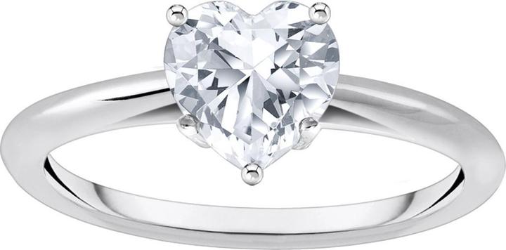 Produktbild Thomas Sabo Ring mit weissem Stein in Herzform (58, 925 Silber)