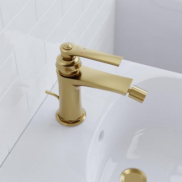 Actual product image Steinberg Series 350 bidet faucet, with drain set, projection 130mm, 0