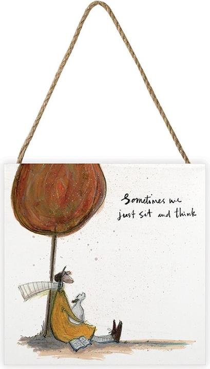 Produktbild Sam Toft Tafel Sometimes We Just Sit and Think aus Holz
