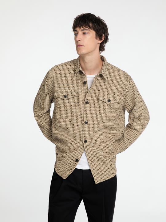 Produktbild Selected Homme Boxy Fit Bouclé Overshirt (L)