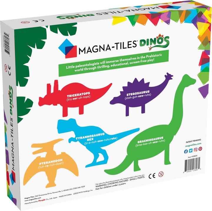 Actual product image Magna-Tiles Dinos Set
