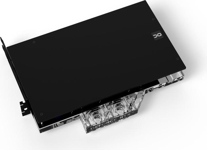 Actual product image Alphacool Ice Block Aurora Acrylic RTX 4080 Strix with Backplate