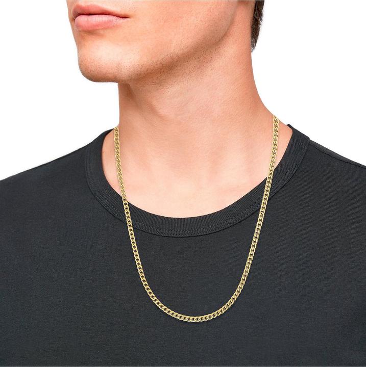Image du produit S.Oliver Collier pour hommes, acier inoxydable IP Gold (Acier inoxydable, 50 cm)
