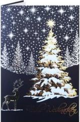 Produktbild Römerturm R™MERTURM Weihnachtskarte "Blauer Winterwald" (1 Stk.)
