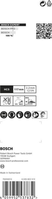 Actual product image Bosch Professional Zubehör Expert jigsaw blade set