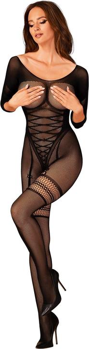 Actual product image Obsessive Mesh Catsuit - Black (S, M, M/L)
