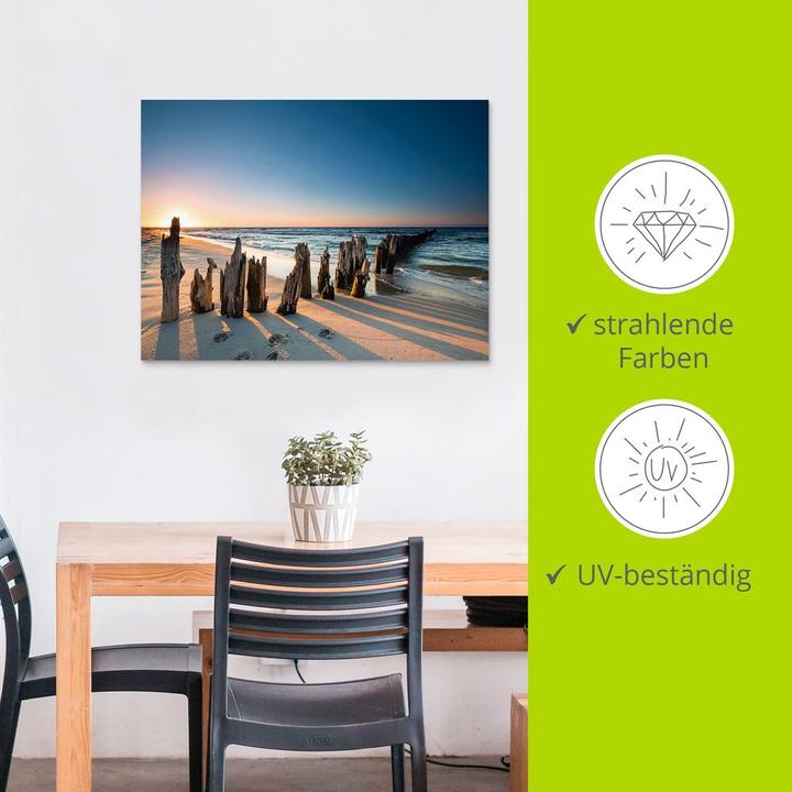 Immagine prodotto Artland Tramonto spiaggia frangiflutti U1UI (40 x 30 cm)