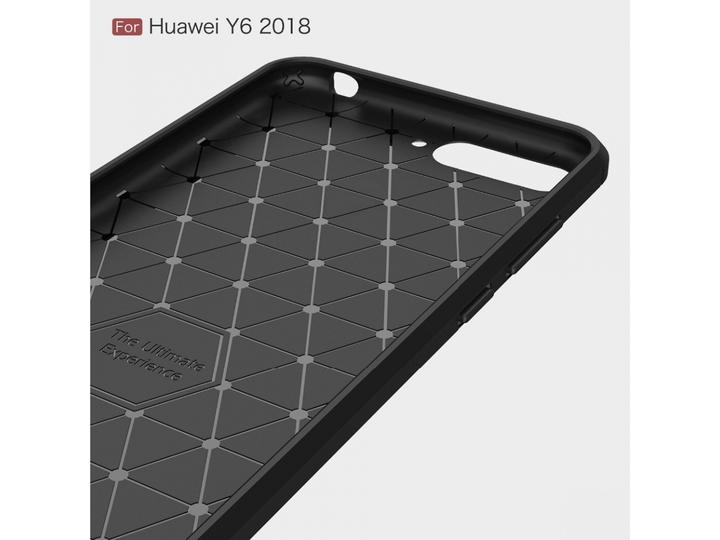 Actual product image Screenguard Huawei Y6 2018 Cover Carbon Brushed Soft TPU (Huawei Y6 (2018))