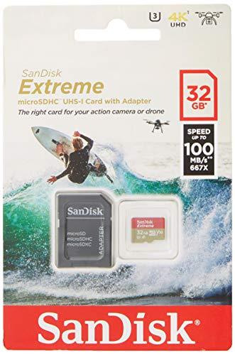 Produktbild SanDisk microSDHC Action SC 32GB Extr.100MB A1 (32 GB, microSDHC, U3, UHS-I)