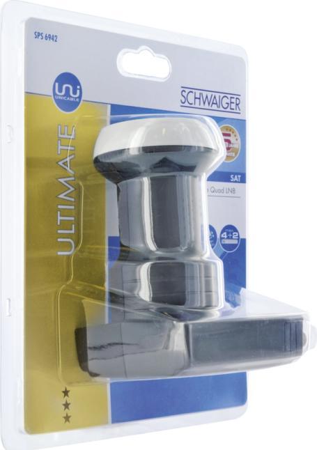 Produktbild Schwaiger Digitales Quad LNB (Quattro LNB, 40mm)