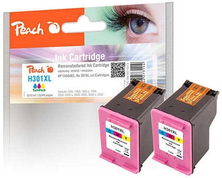 Image du produit Peach Encre HP n° 301XL (CH564EE) 2x couleur (M, Y, C)