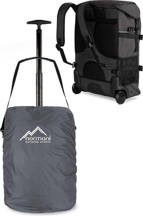 Immagine prodotto Normani Zaino con funzione trolley 37 L e copertura antipioggia - 8839 (37 l, Bagaglio a mano (fino a 50 litri))