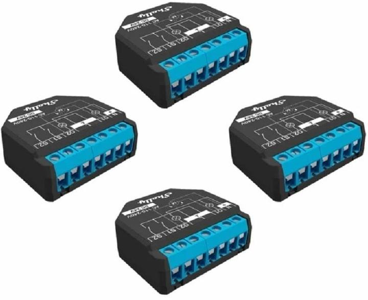 Actual product image Shelly WLAN switching actuator Plus 2PM WiFi switch, 4 pieces (Switch actuator)