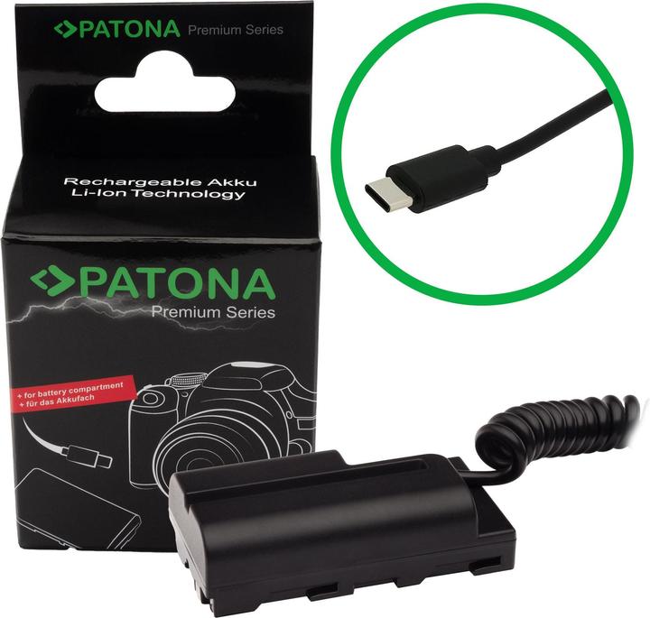 Produktbild Patona USB-C Input Akku-Adapter NP-FZ100 (Gleichstromkuppler)