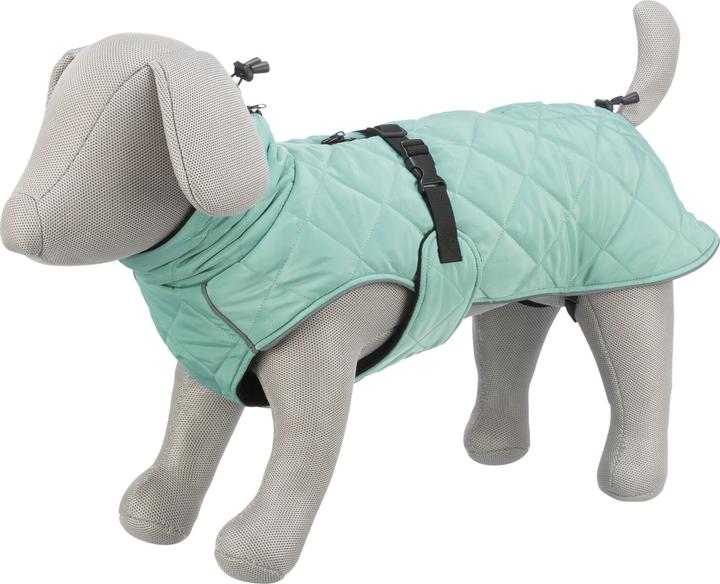 Actual product image Trixie CityStyle Oslo coat, recycled, S, 36 cm, Jade (S, Dog coat)