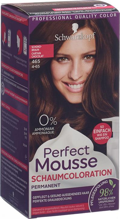 Schwarzkopf Perfect Mousse Schaumcoloration (465 Schokobraun)