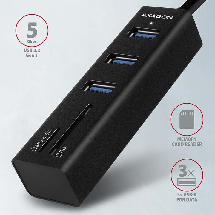 Image du produit Axagon Hma-Cr3a (USB-C, 3 Ports)