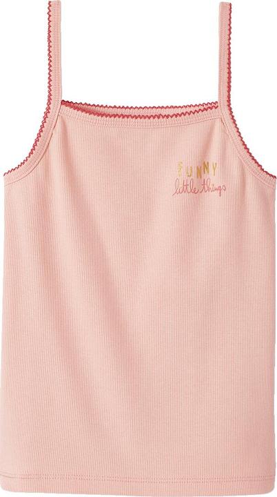 Actual product image Vertbaudet 3-pack girls' strap tops, rib Oeko-Tex (116)